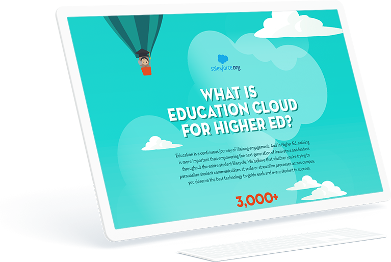 Salesforce infographic desktop mockup design