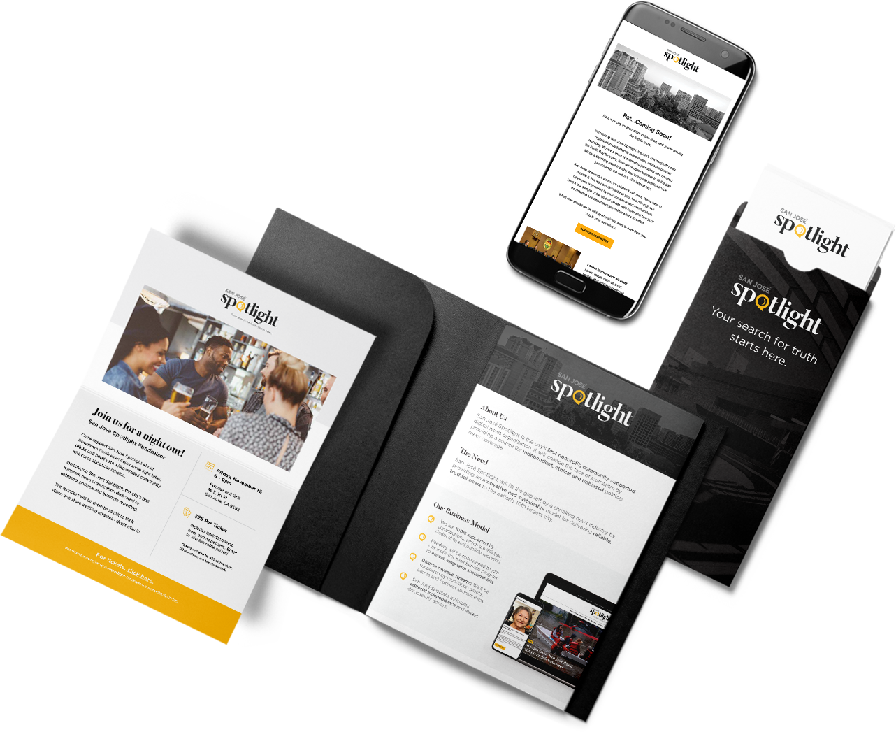 San-Jose-Spotlight-Marketing-Materials San Jose Spotlight marketing and branding