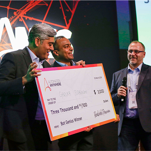 BotGames-CheckAwarded giant botgames check being awarded