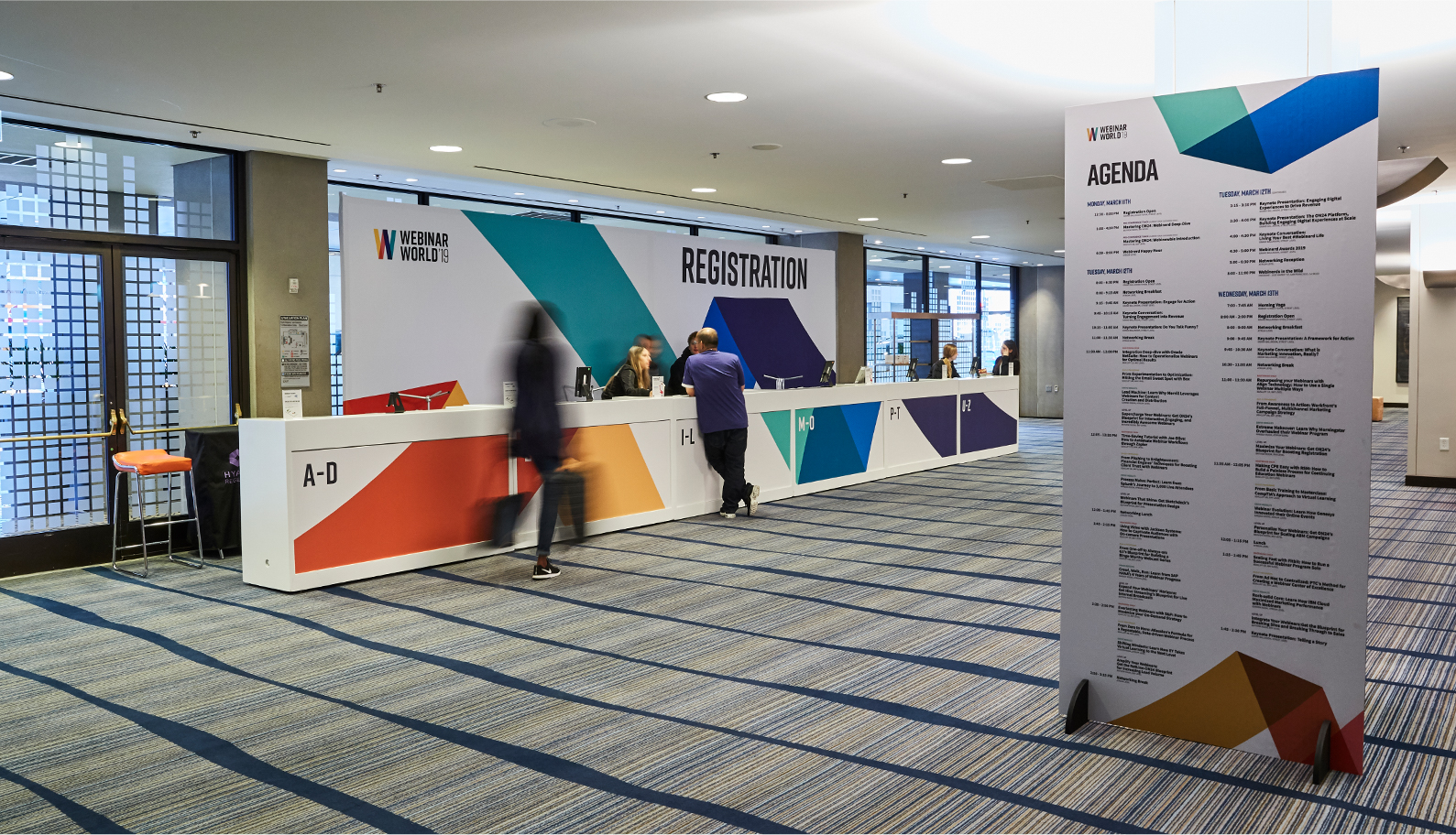 WW19 registration booth event and marketing design