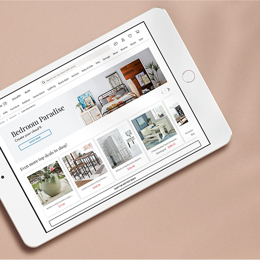 Hayneedle-Site-Tablet responsive web design for hayneedle on tablet
