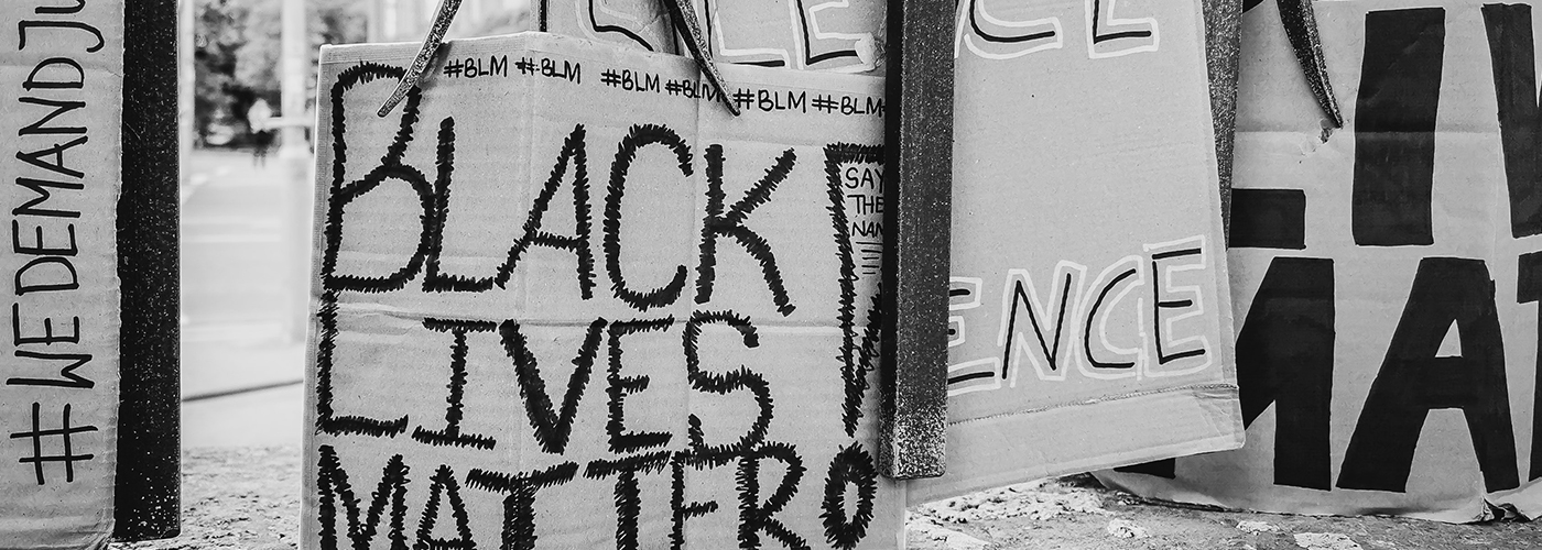 blog header black lives matter signs