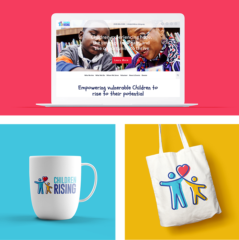 Children-Rising-Marketing-Grid children rising logo design and branding grid