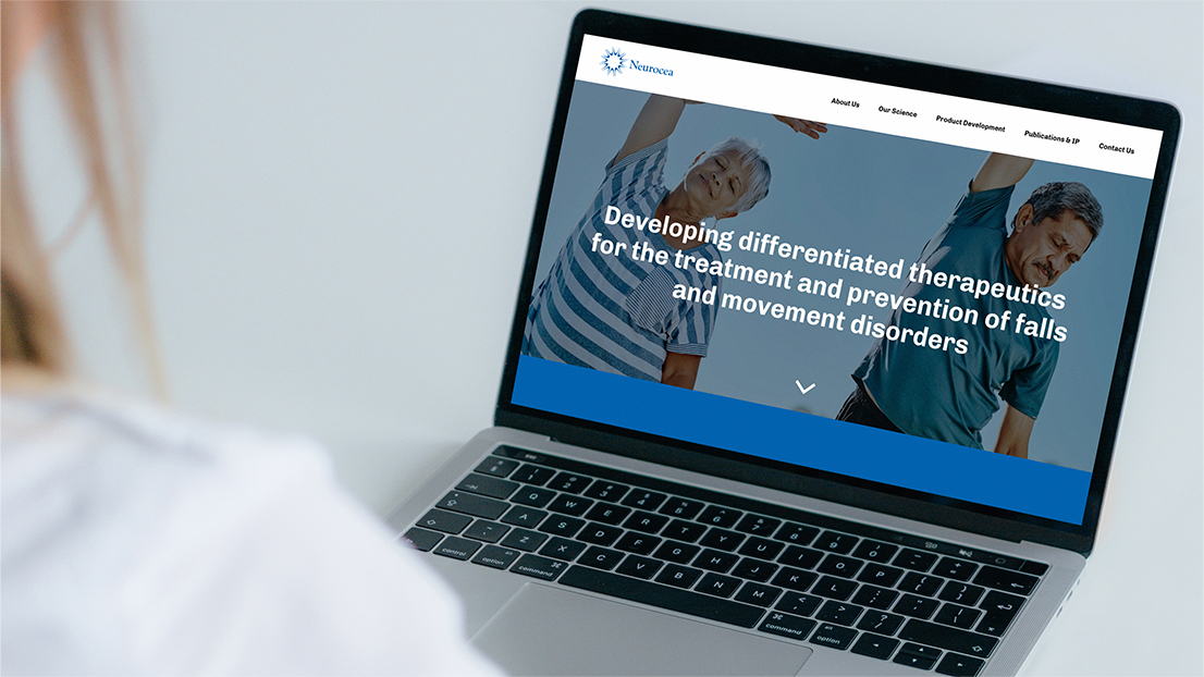 neurocea web design laptop